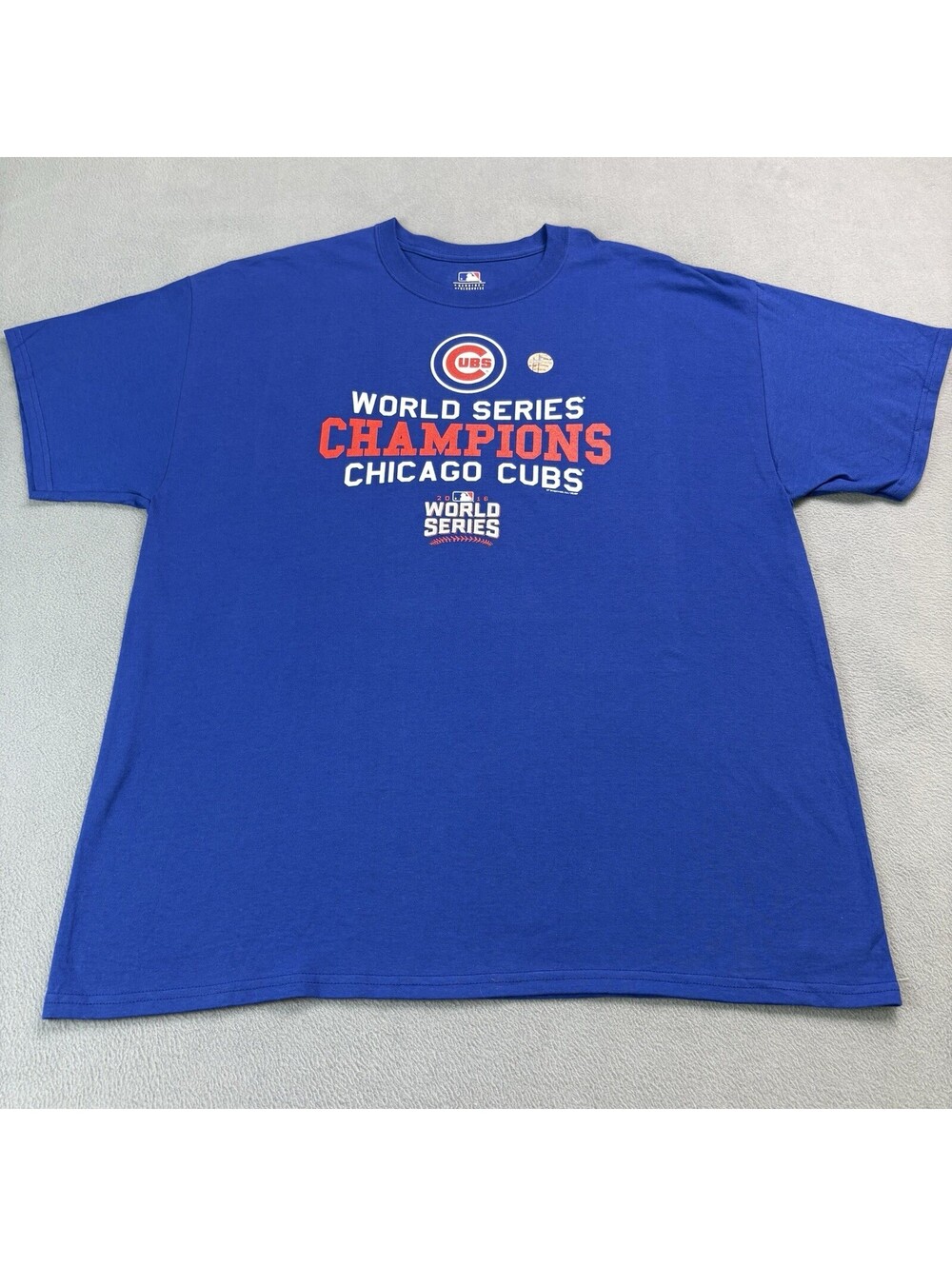 2016 Nike Chicago Cubs World Series Champs T Shirt Size XL Blue